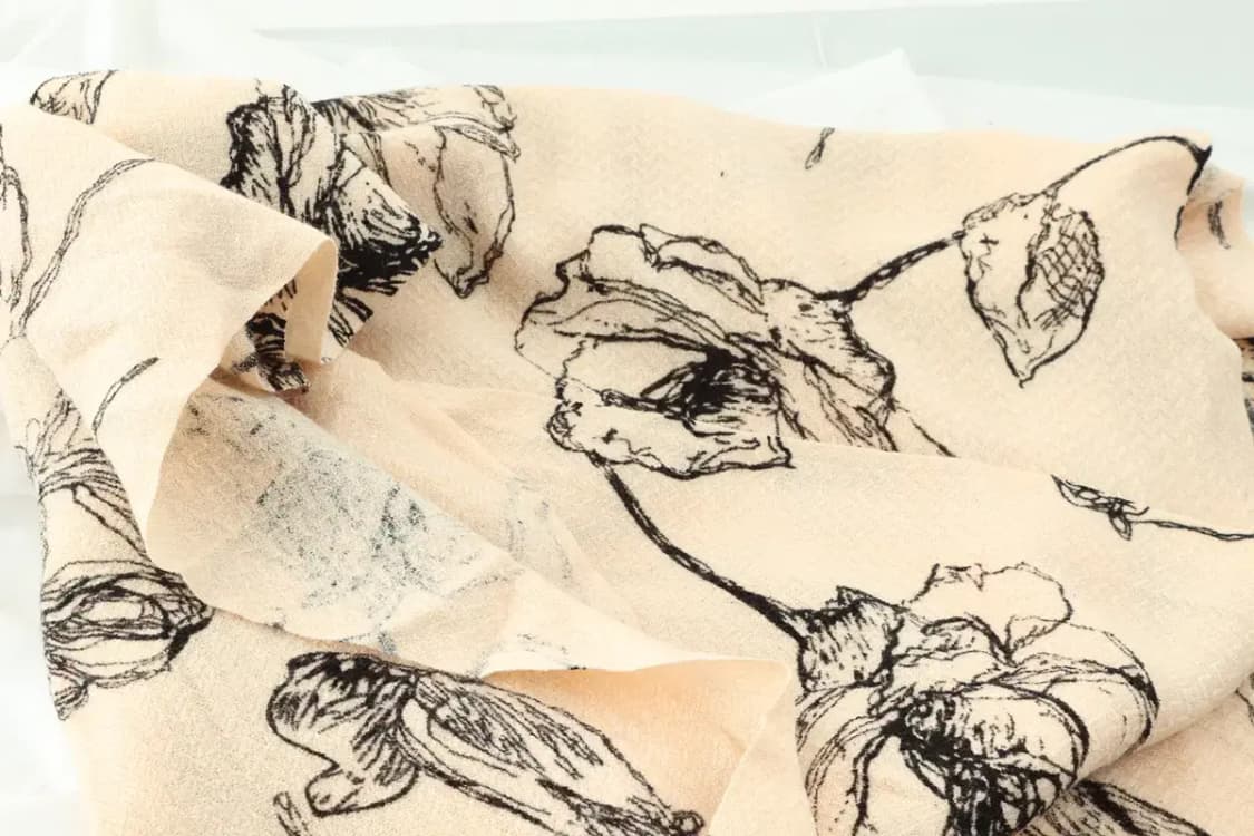 (F) 엘르 목도리 머플러 패턴 보들보들 따뜻 꽃무늬-2605 상품이미지2