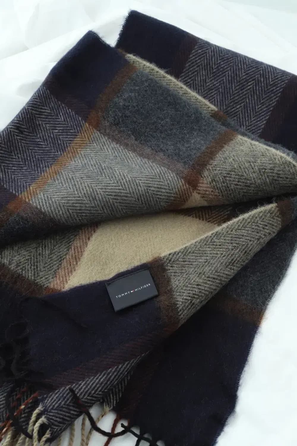 (F) 타미힐피거 목도리 머플러 아메카지 히피 보들 울-2607 상품이미지1