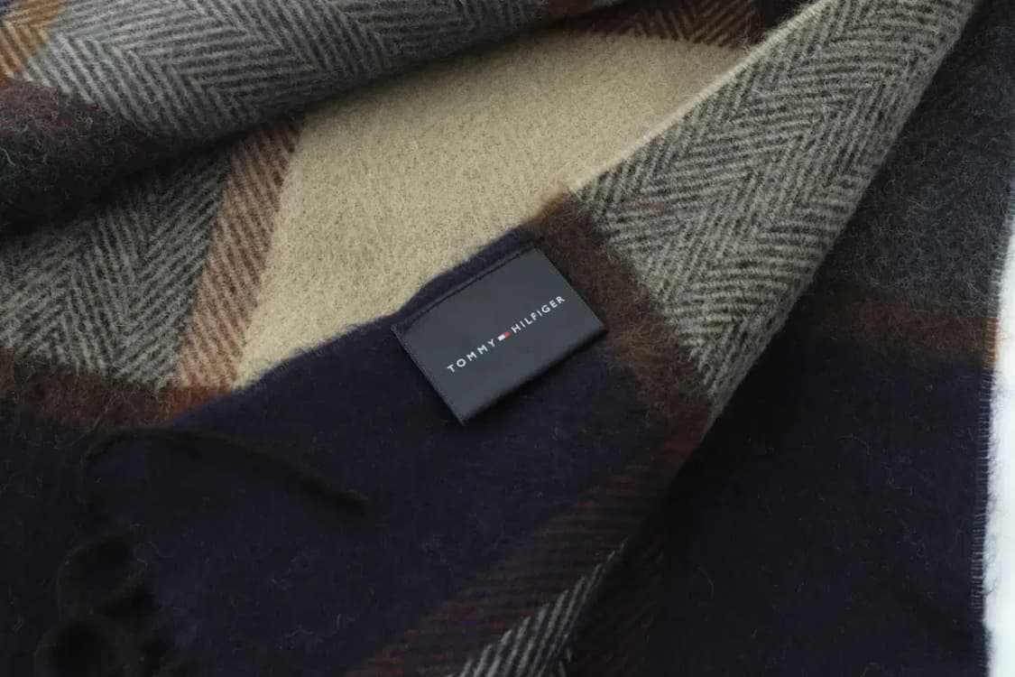 (F) 타미힐피거 목도리 머플러 아메카지 히피 보들 울-2607 상품이미지3