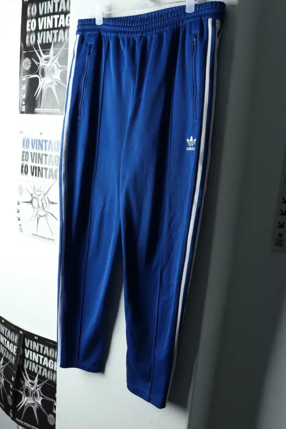 (L-XL) 아디다스 트레이닝복 바지 베켄바우어 블루 올드스쿨-2236 상품이미지1