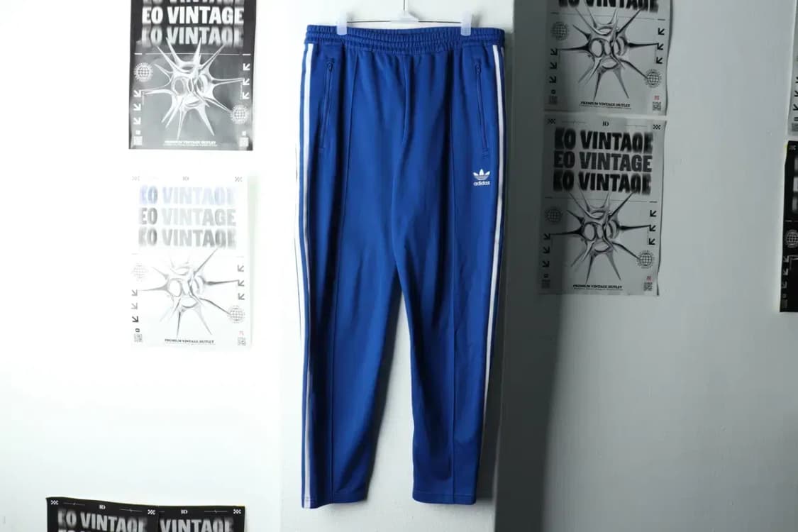 (L-XL) 아디다스 트레이닝복 바지 베켄바우어 블루 올드스쿨-2236 상품이미지2