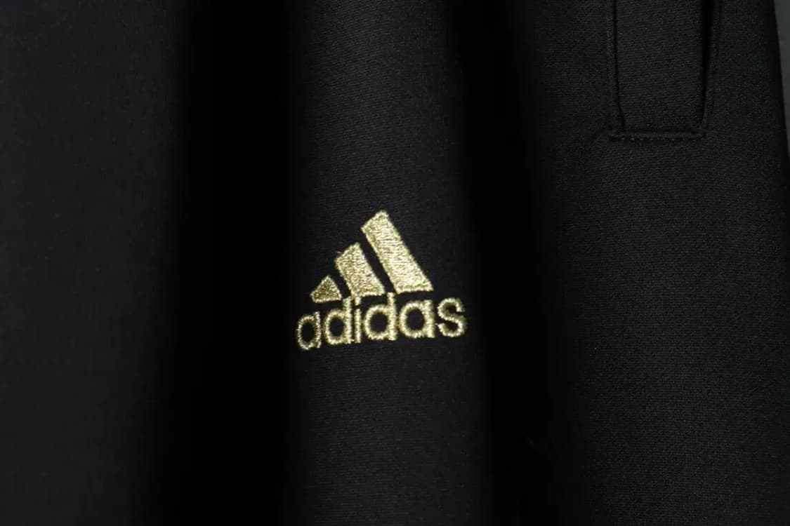 (M) 아디다스 트레이닝복 바지 블랙 삼선 금장-2237 상품이미지5