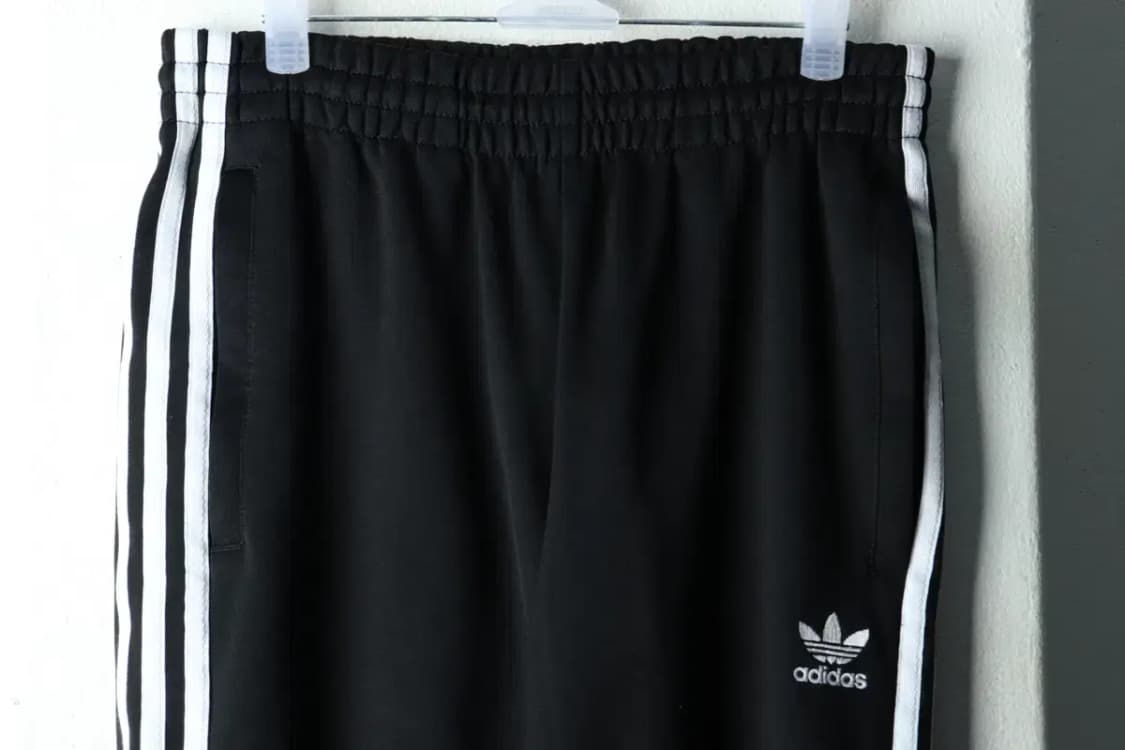 (M) 아디다스 트레이닝복 바지 파버 블랙 삼선-2238 상품이미지3