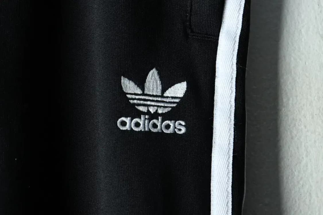 (M) 아디다스 트레이닝복 바지 파버 블랙 삼선-2238 상품이미지5