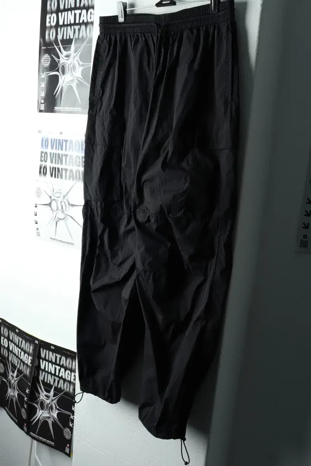 (M) 코드그라피 트레이닝복 바지 블랙 우븐 조거-223B 상품이미지1