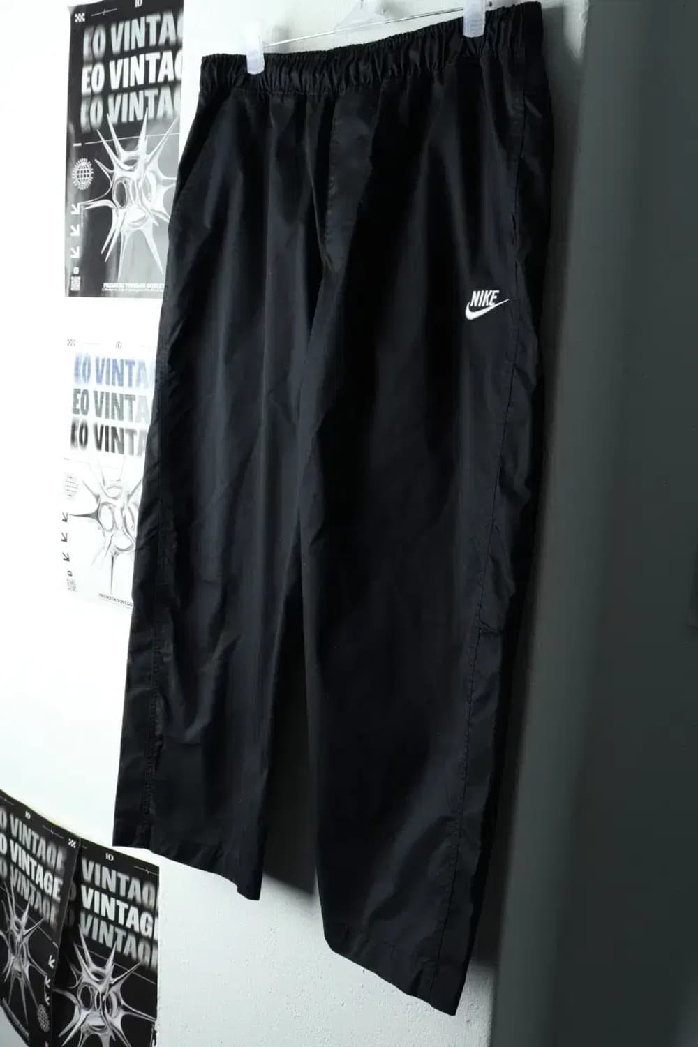 (M-L) 나이키 트레이닝복 바지 와이드 밴딩 블랙-223C 상품이미지1