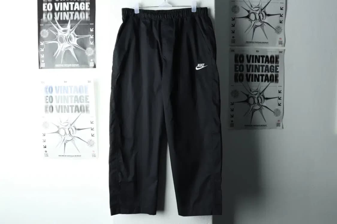 (M-L) 나이키 트레이닝복 바지 와이드 밴딩 블랙-223C 상품이미지2