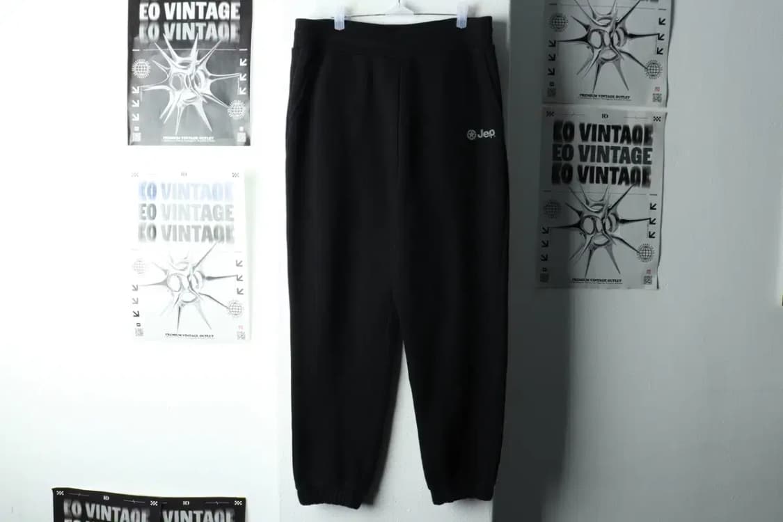 (XL) 지프 트레이닝복 바지 밴딩 블랙 조거-223E 상품이미지2