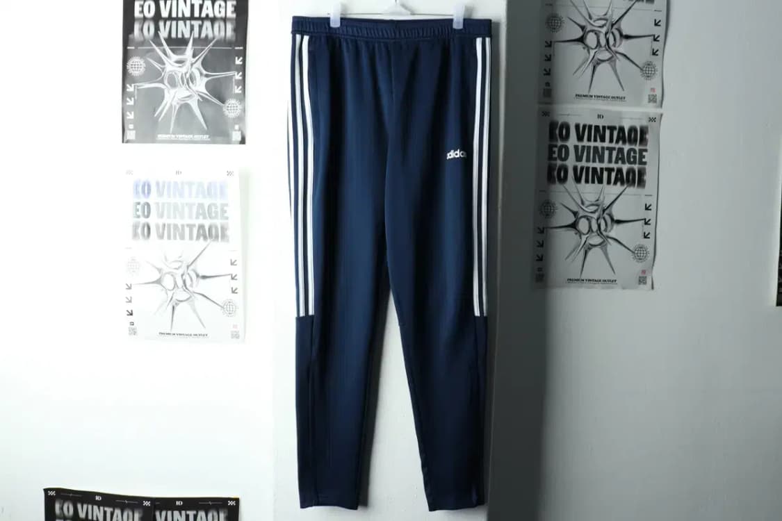 (2XL) 아디다스 트레이닝복 바지 빅사이즈 네이비 올드스쿨-2241 상품이미지2