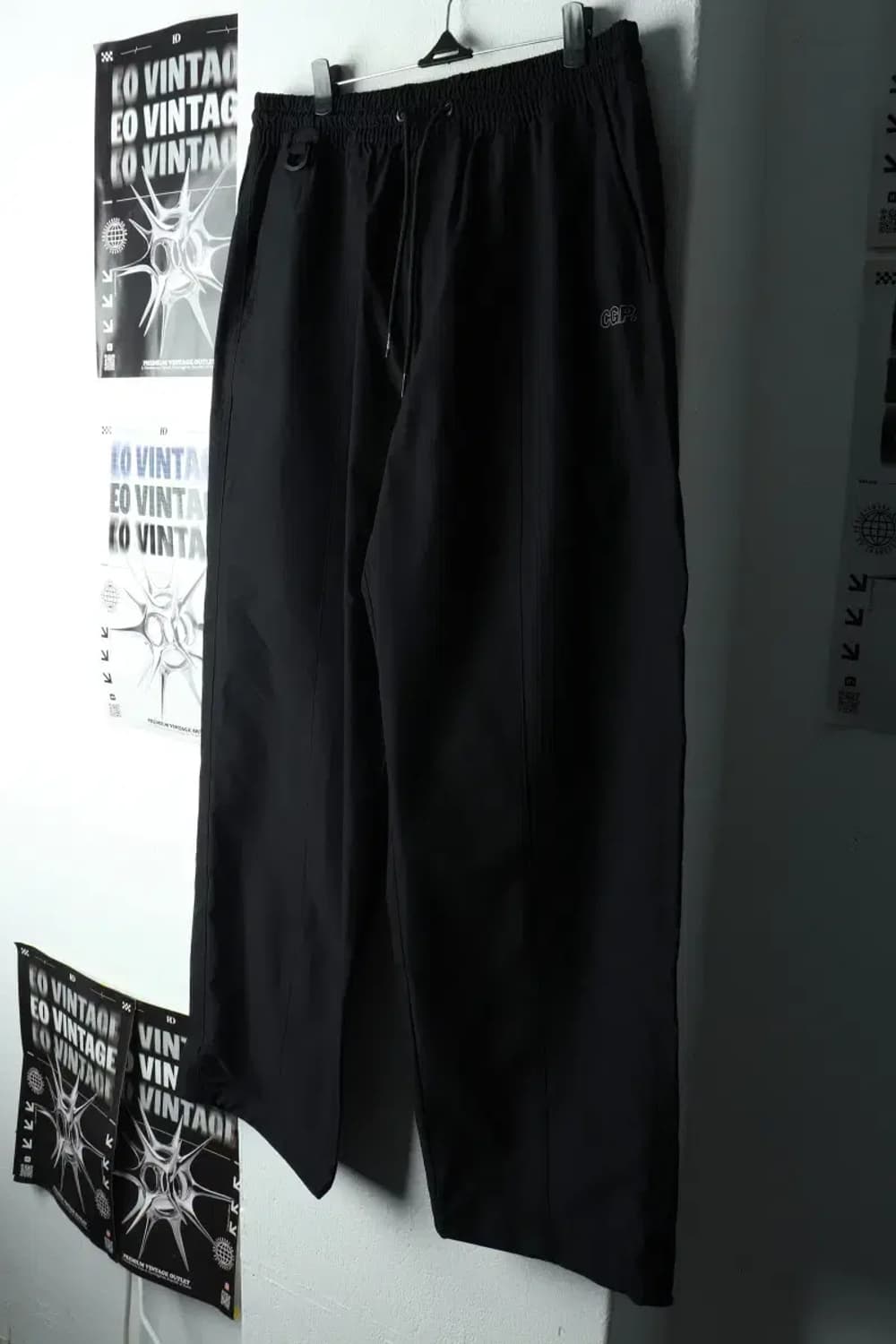 (L-XL) 코드그라피 트레이닝복 바지 새상품 우븐 블랙-2243 상품이미지1