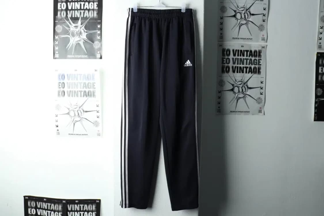 (L) 아디다스 트레이닝복 바지 네이비 삼선 올드스쿨-2244 상품이미지2