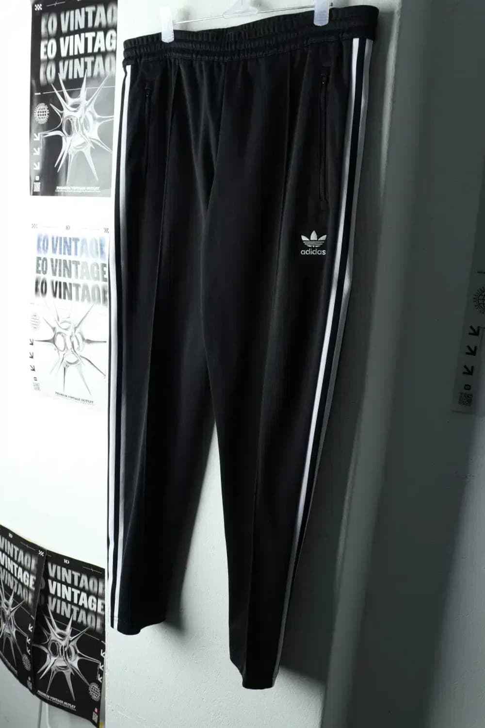 (L) 아디다스 트레이닝복 바지 베켄바우어 블랙 올드스쿨-2249 상품이미지1