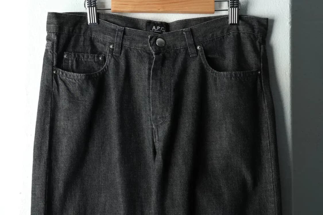 (M-L) APC 아페쎄 청바지 데님 한정판 희귀 매물 흑청-224D 상품이미지3