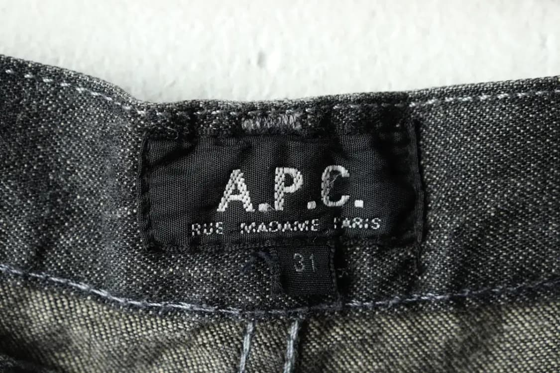 (M-L) APC 아페쎄 청바지 데님 한정판 희귀 매물 흑청-224D 상품이미지6