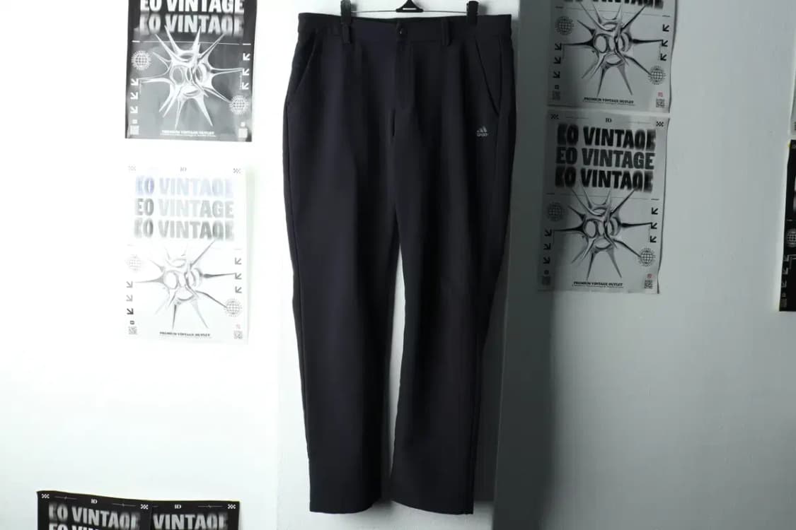 (L) 아디다스 슬랙스 경량 바지 사용감 네이비 기모-2250 상품이미지2