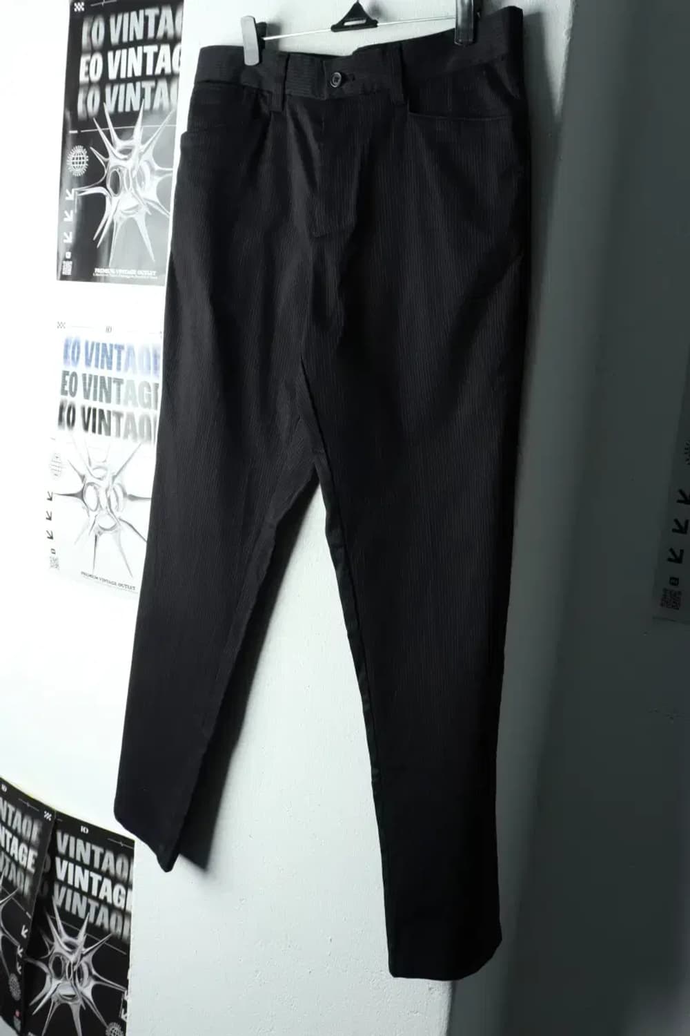 (S-L) 캘빈클라인 슬랙스 경량 바지 스트라이프 블랙-2251 상품이미지1