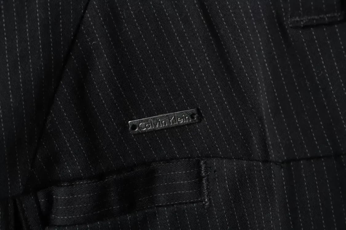 (S-L) 캘빈클라인 슬랙스 경량 바지 스트라이프 블랙-2251 상품이미지5