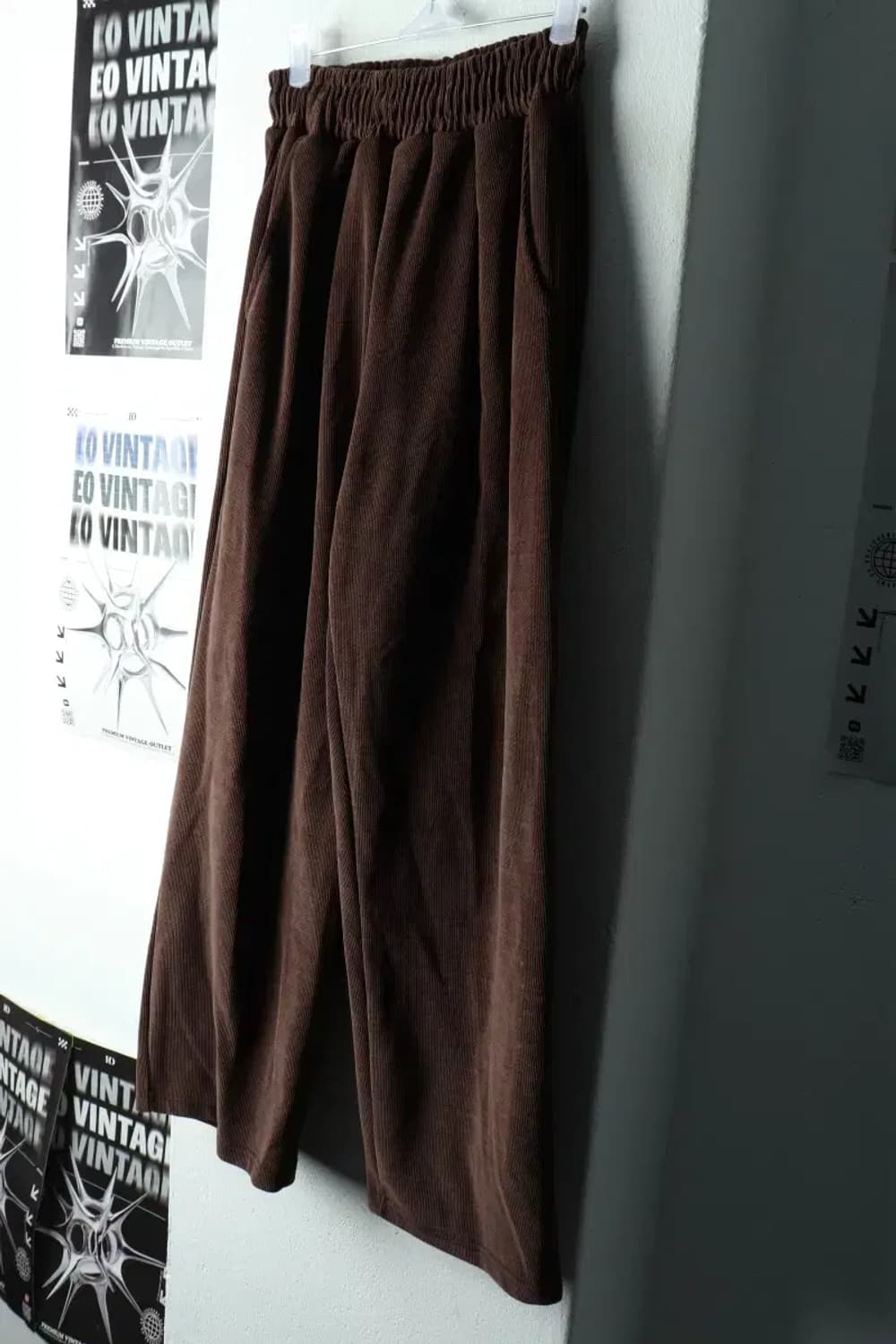 W(M-L) 브랜드빈티지 트레이닝복 바지 시그니처 와이드-2257 상품이미지1