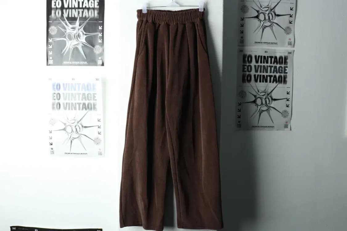 W(M-L) 브랜드빈티지 트레이닝복 바지 시그니처 와이드-2257 상품이미지2