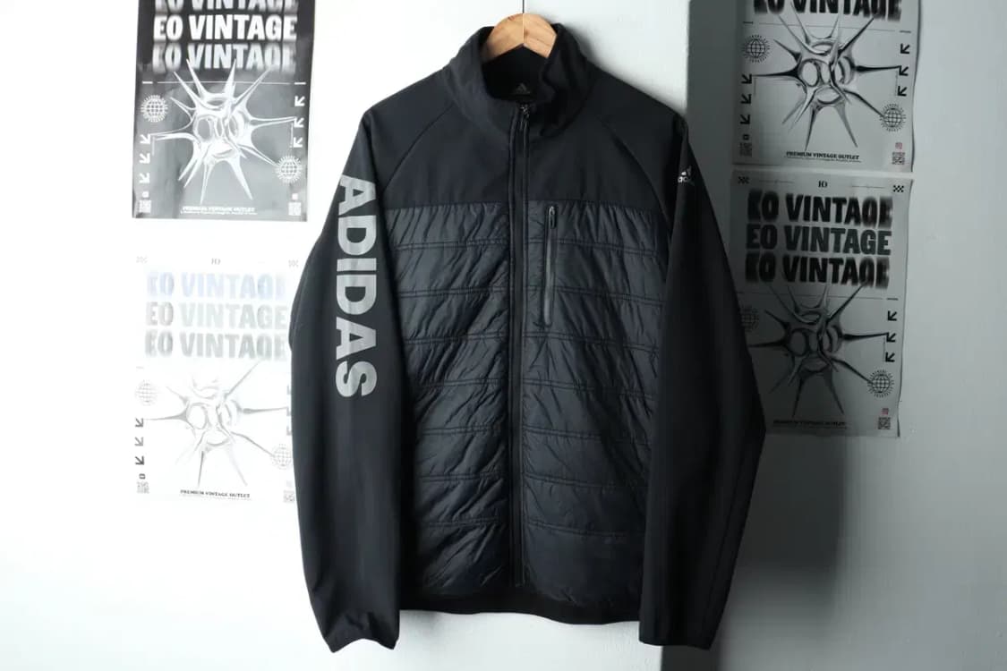 (2XL) 아디다스 집업 바람막이 점퍼자켓 빅사이즈 부분패딩-1627F 상품이미지2