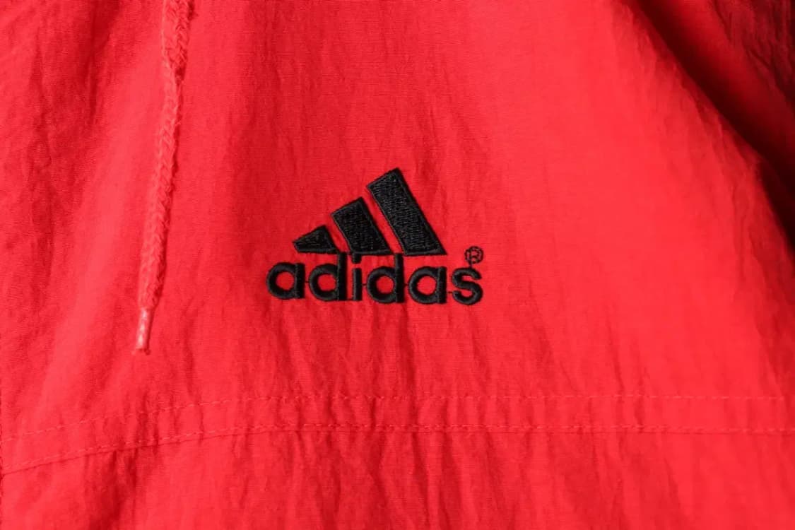 (M-XL) 아디다스 집업 바람막이 점퍼자켓 90년대 검빨-16280 상품이미지5