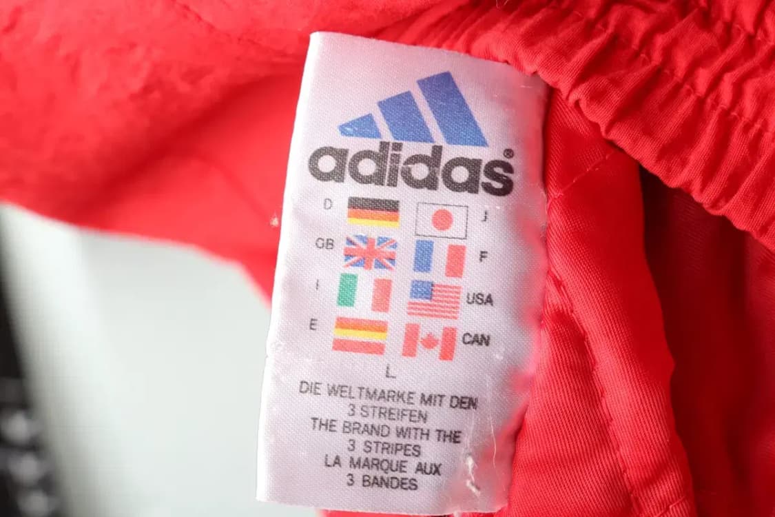 (M-XL) 아디다스 집업 바람막이 점퍼자켓 90년대 검빨-16280 상품이미지8