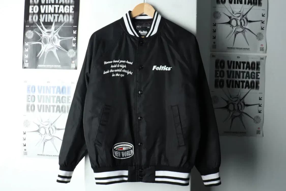 (S-M) 펠틱스 집업 바람막이 점퍼자켓 스타디움 블랙 누빔-16284 상품이미지3