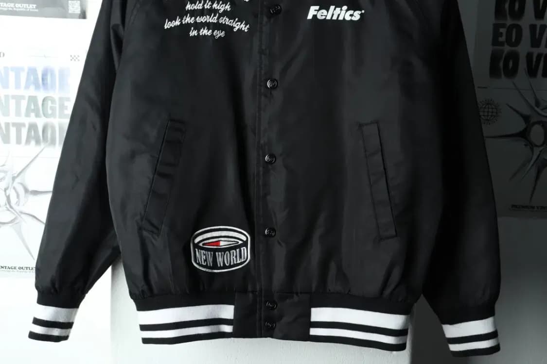 (S-M) 펠틱스 집업 바람막이 점퍼자켓 스타디움 블랙 누빔-16284 상품이미지5