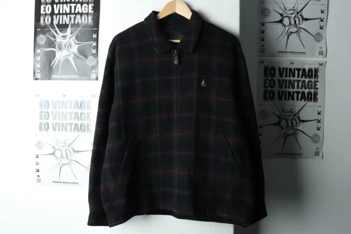 (L-XL) 빈폴 집업 바람막이 점퍼자켓 90년대 블루종 울-16285 상품이미지2