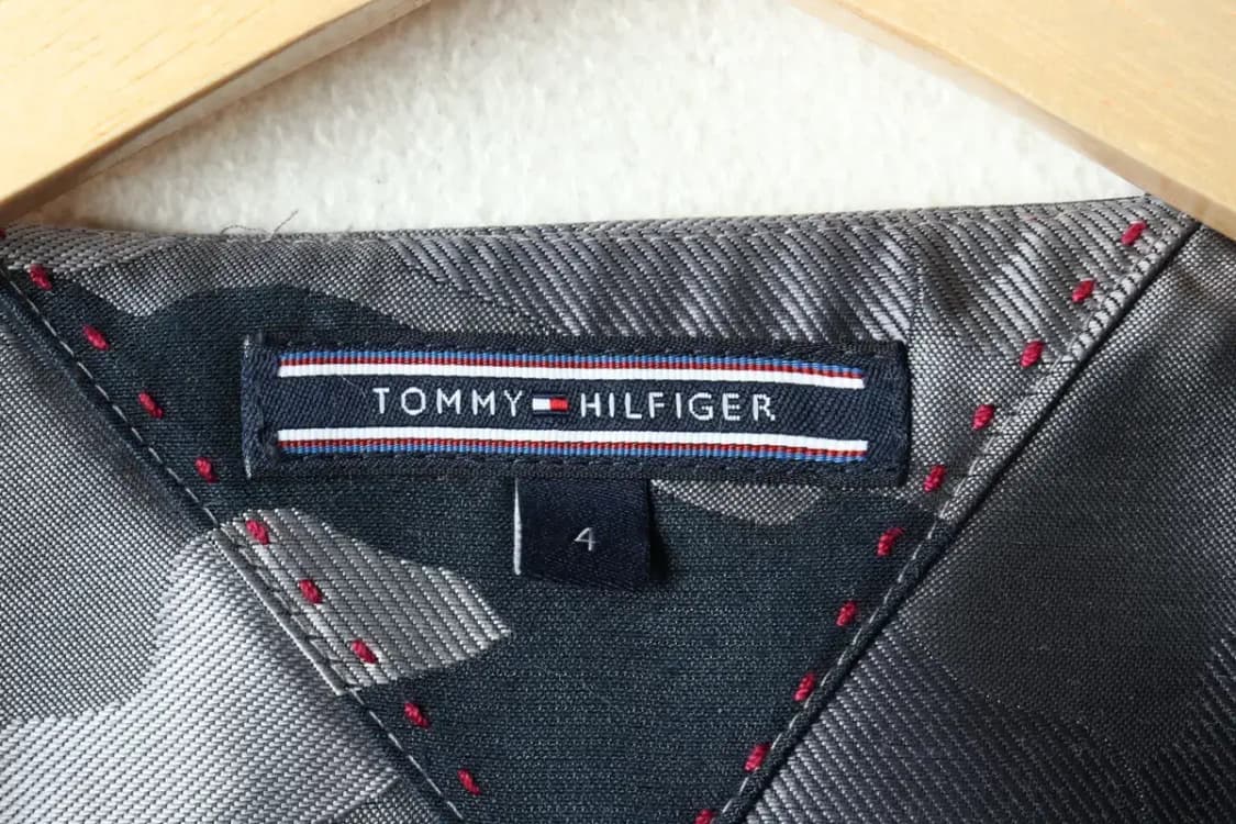 W(S) 타미힐피거 집업 바람막이 점퍼자켓 Y2K 새틴 카모-16286 상품이미지5