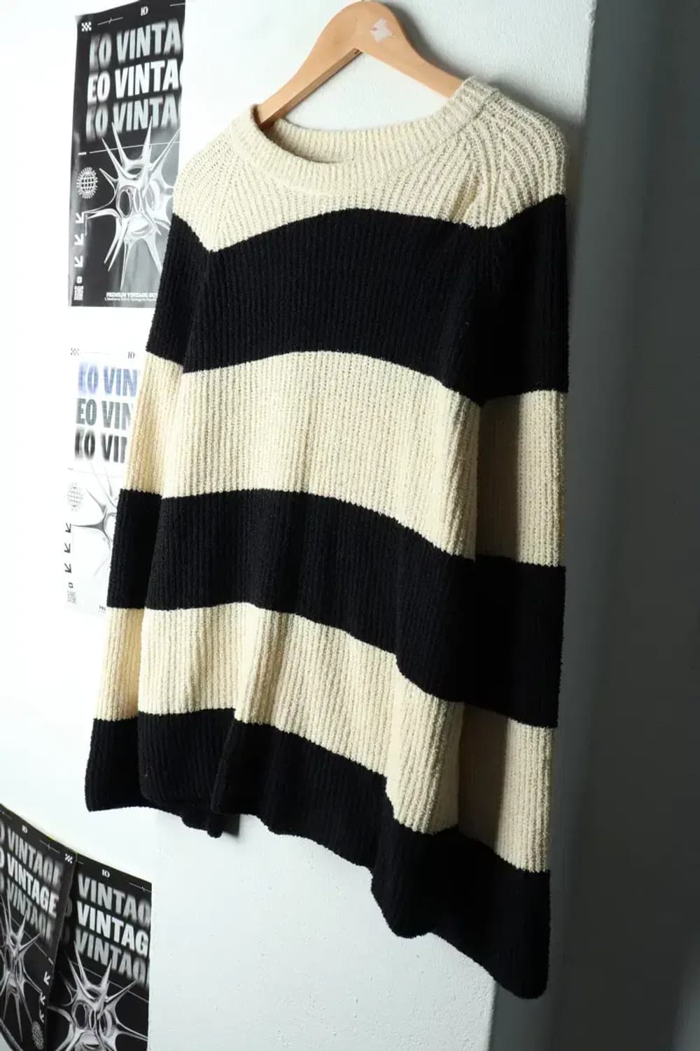 W(M-L) 아르켓 니트 나그랑 스트라이프 루즈핏-16291 상품이미지1