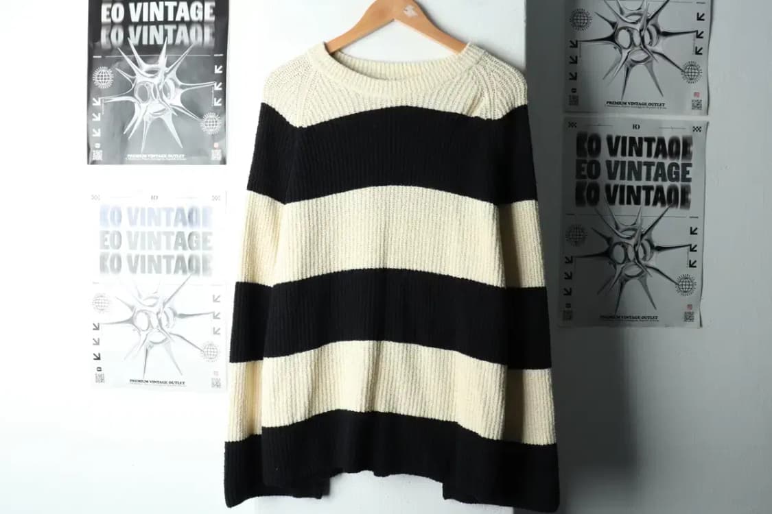 W(M-L) 아르켓 니트 나그랑 스트라이프 루즈핏-16291 상품이미지2