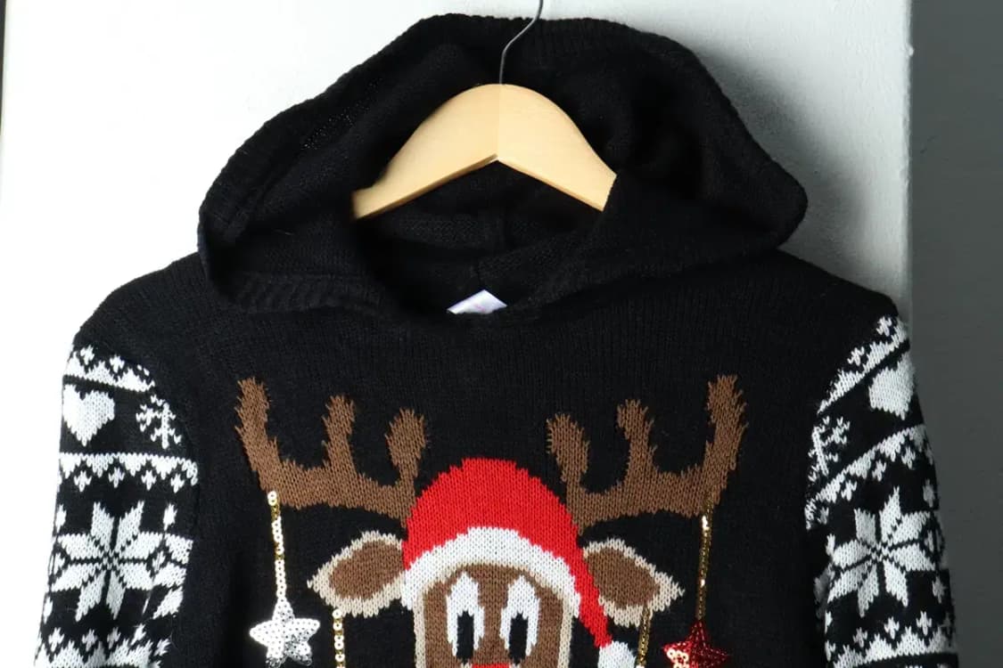 W(S) 브랜드빈티지 니트 크리스마스 후드 루돌프-16298 상품이미지3
