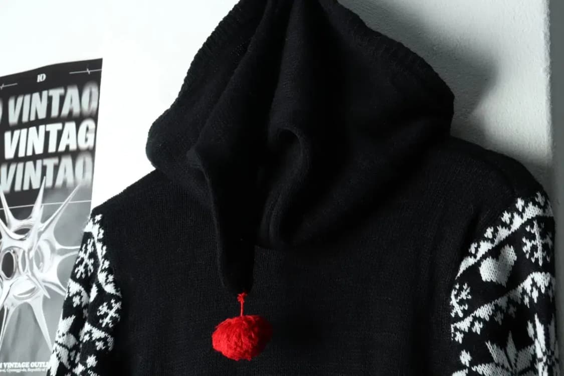 W(S) 브랜드빈티지 니트 크리스마스 후드 루돌프-16298 상품이미지6