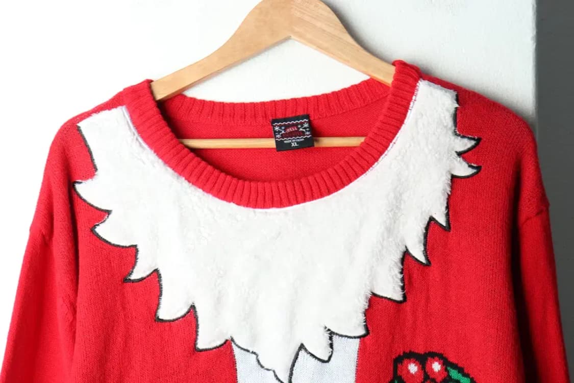 (XL-2XL) 브랜드빈티지 니트 크리스마스 산타 코믹-1629A 상품이미지3