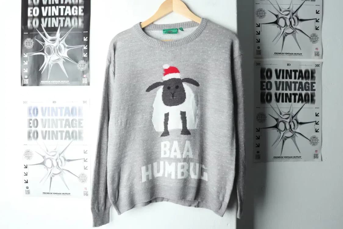 W(S-L) 브랜드빈티지 니트 크리스마스 양-1629B 상품이미지2