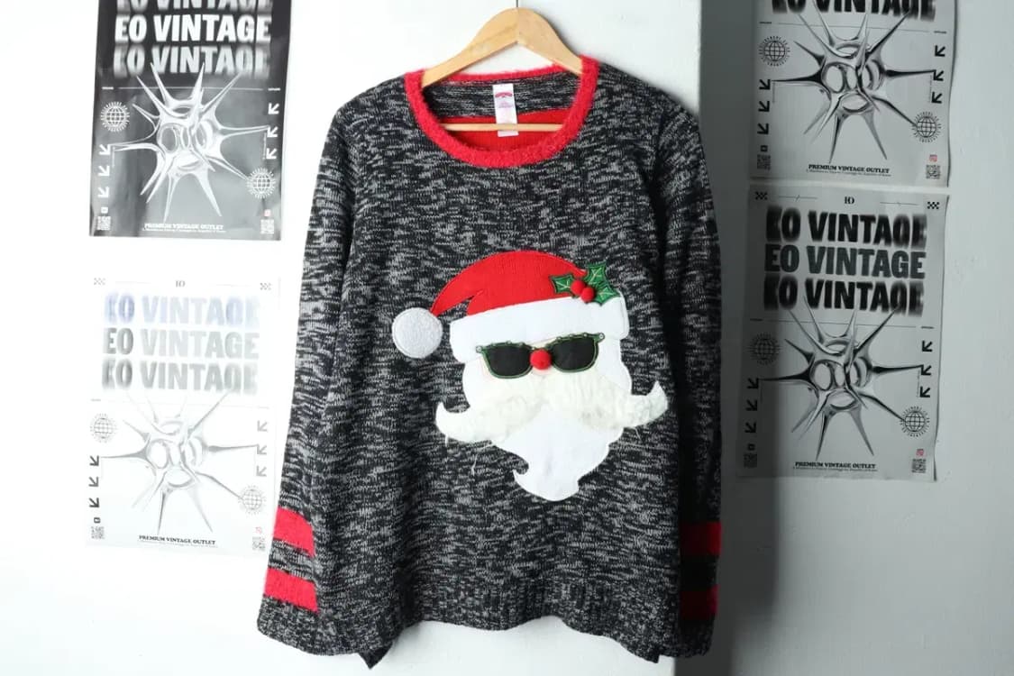 W(M-L) 브랜드빈티지 니트 크리스마스 산타-1629E 상품이미지2