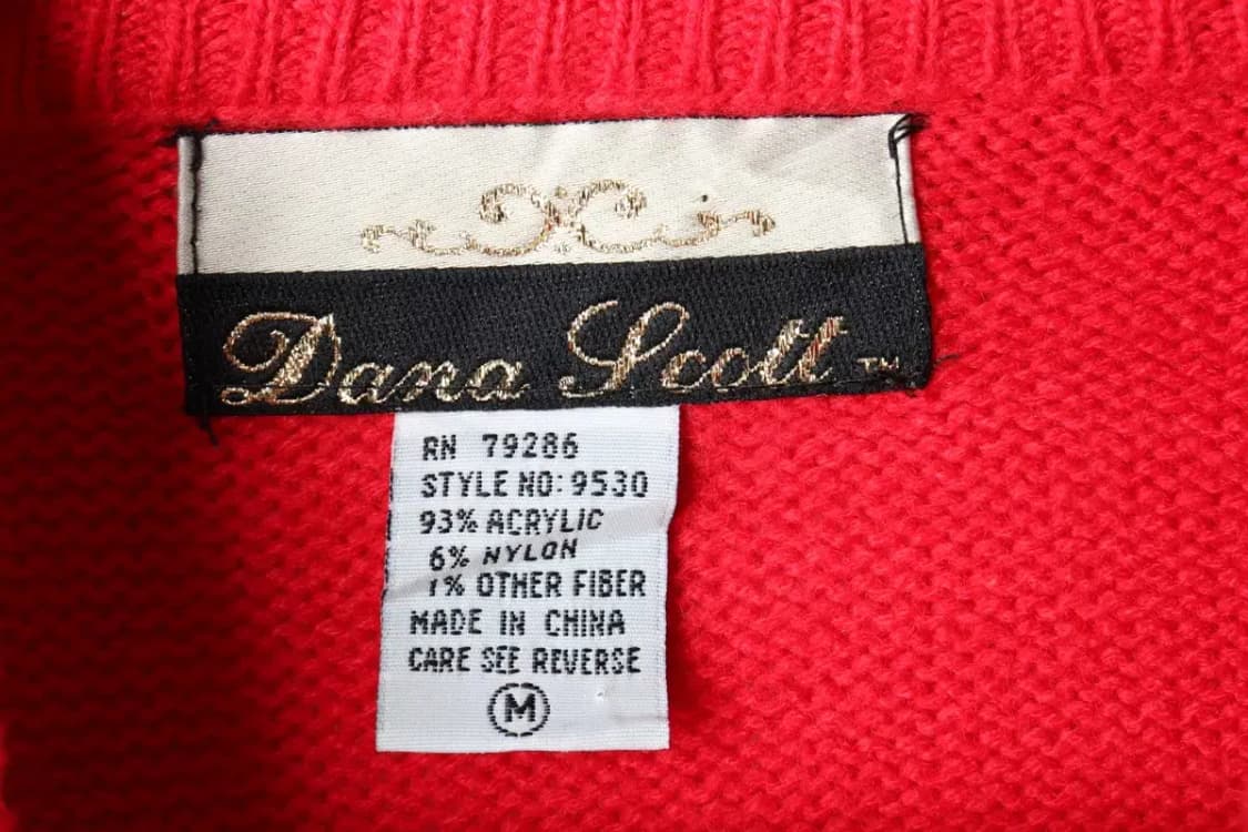 W(M-L) 브랜드빈티지 니트 크리스마스 장식 레드-162A1 상품이미지6