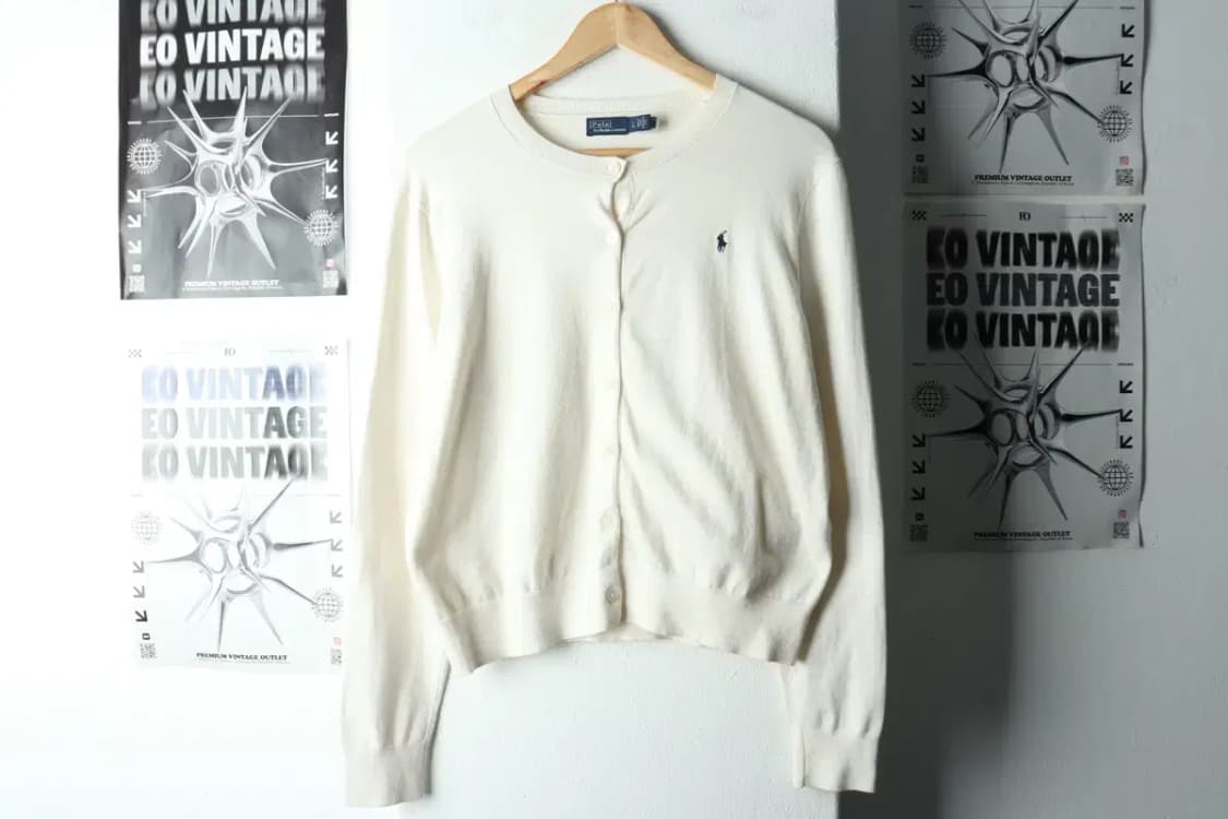 W(L) 폴로 랄프로렌 니트 가디건 화이트 포니-16312 상품이미지2