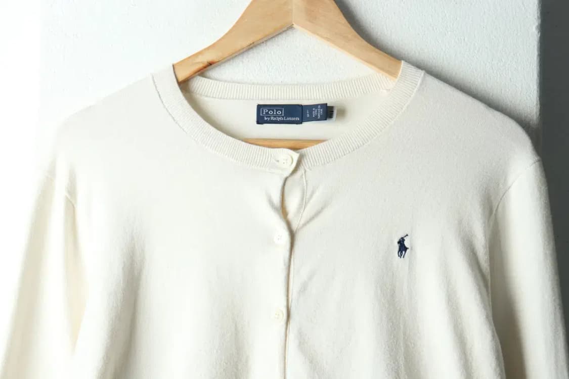 W(L) 폴로 랄프로렌 니트 가디건 화이트 포니-16312 상품이미지3