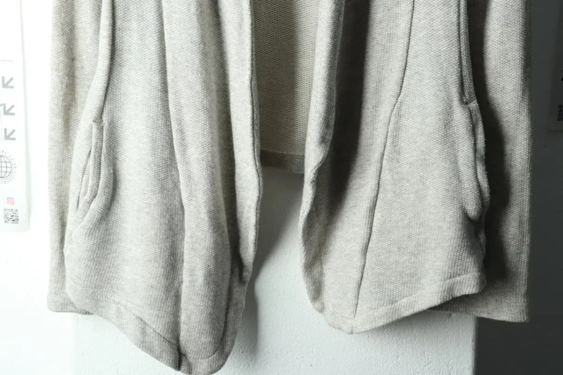 W(M-L) 브랜드빈티지 니트 가디건 멜란지 그레이 면-16313 상품이미지4