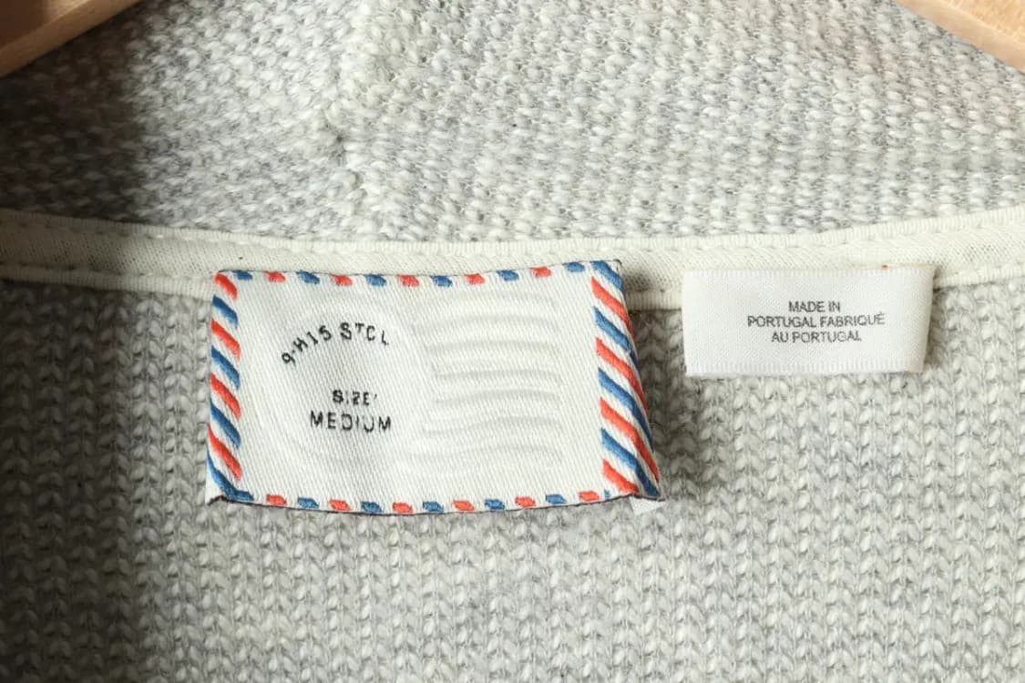 W(M-L) 브랜드빈티지 니트 가디건 멜란지 그레이 면-16313 상품이미지5