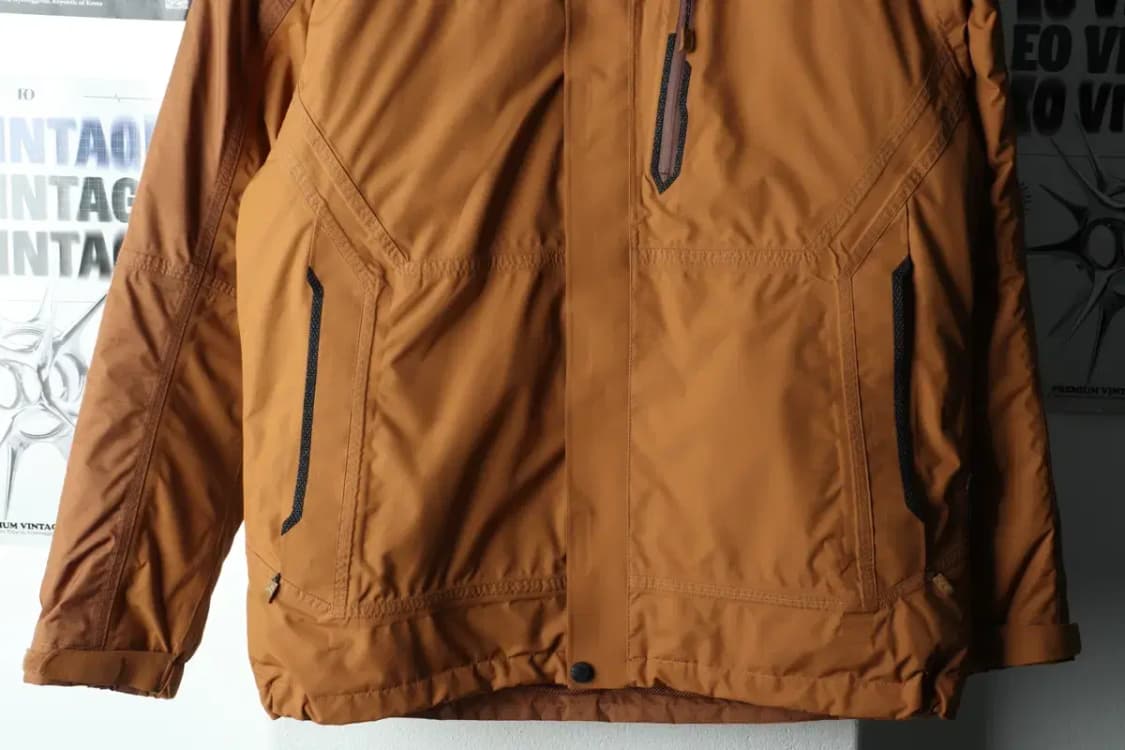 (L-XL) 휠라 패딩 점퍼자켓 풀내피 구스다운 브라운-16316 상품이미지5