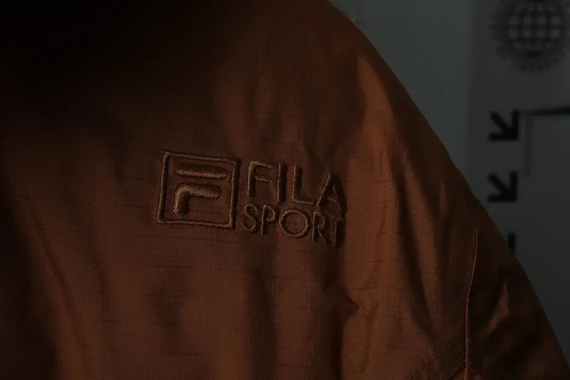 (L-XL) 휠라 패딩 점퍼자켓 풀내피 구스다운 브라운-16316 상품이미지8