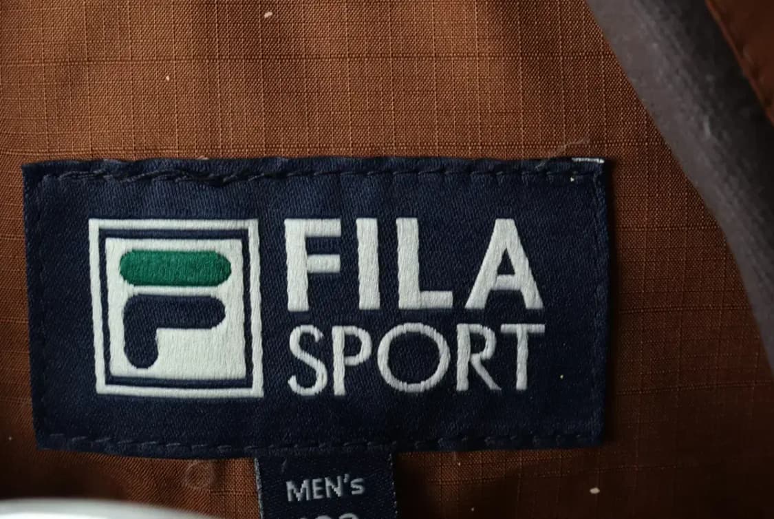 (L-XL) 휠라 패딩 점퍼자켓 풀내피 구스다운 브라운-16316 상품이미지9