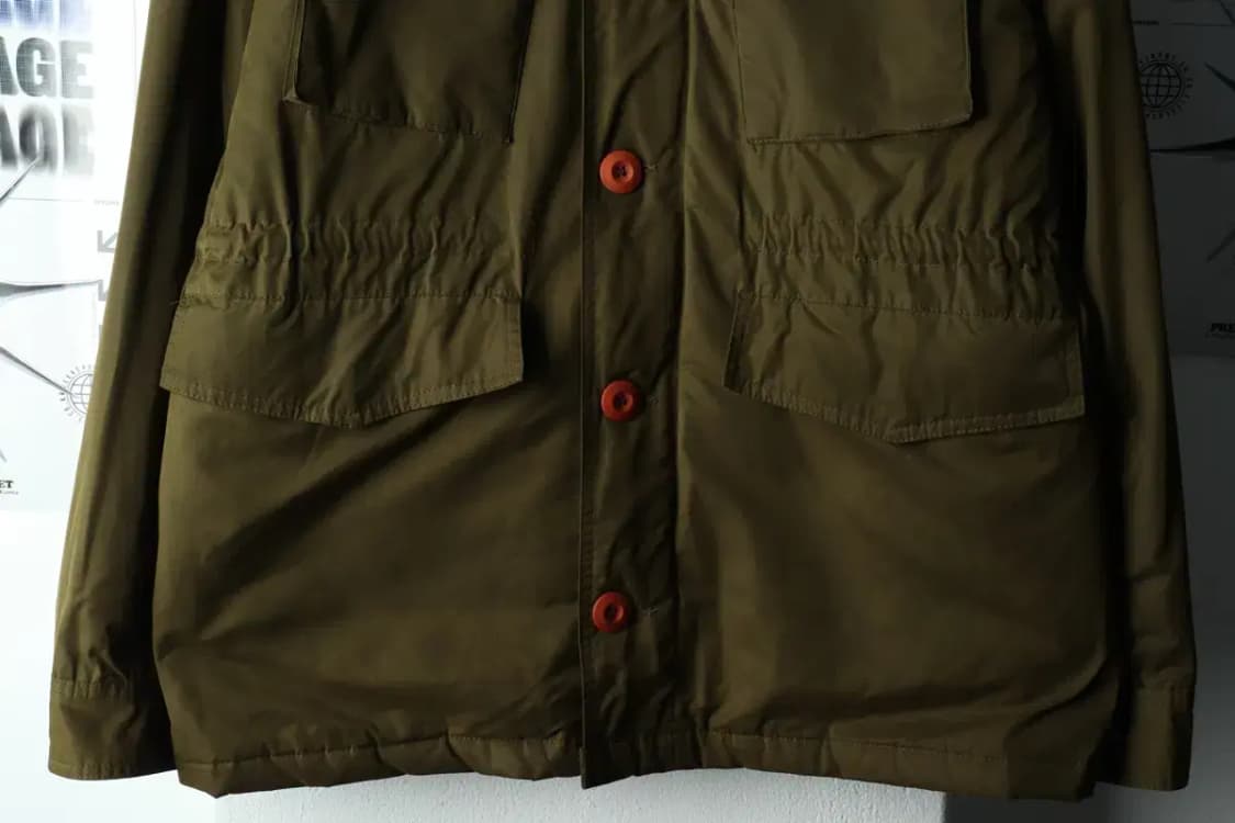 (M) 브랜드빈티지 패딩 점퍼자켓 카키 아메카지-1631B 상품이미지4