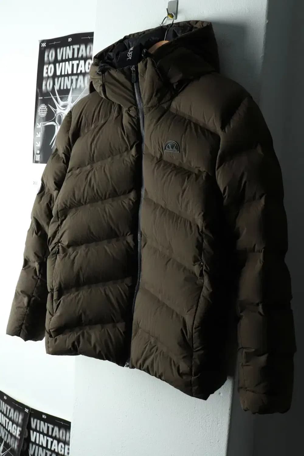 (L-XL) 엘레쎄 패딩 점퍼자켓 구스다운 카키-1631C 상품이미지1