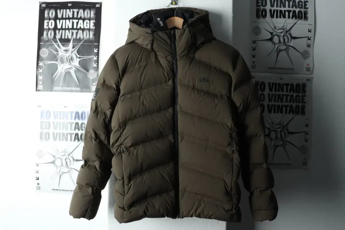 (L-XL) 엘레쎄 패딩 점퍼자켓 구스다운 카키-1631C 상품이미지2