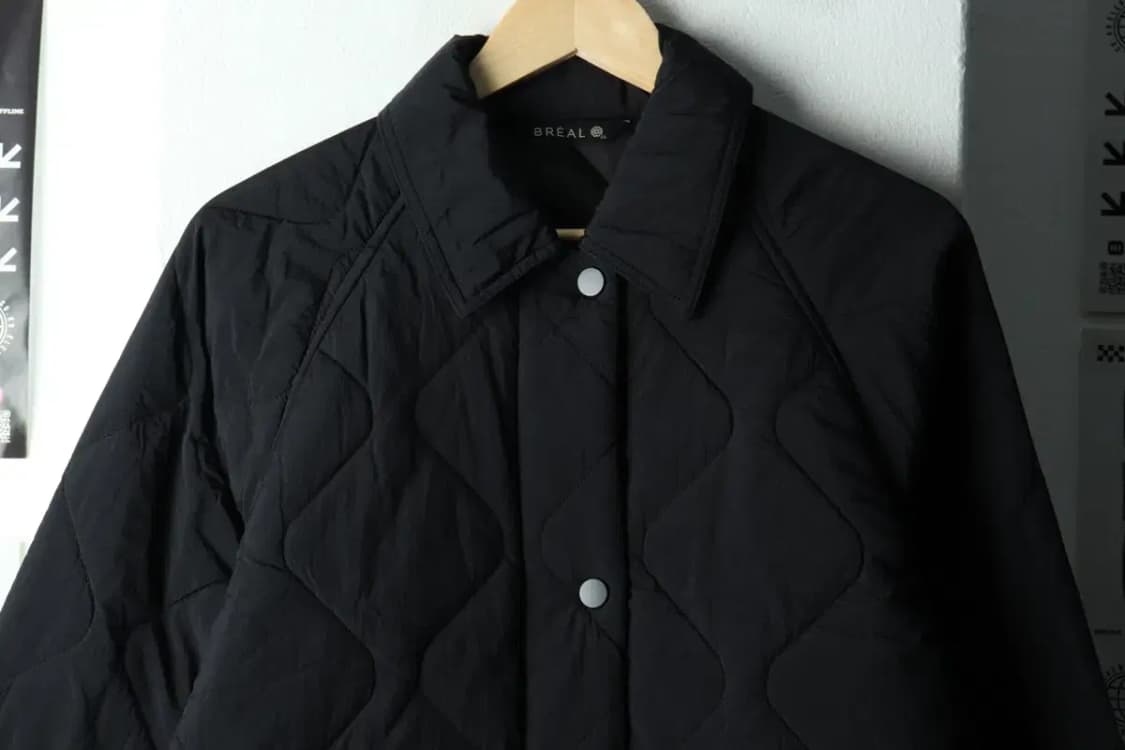 W(M) 브랜드빈티지 패딩 점퍼자켓 퀄팅 블랙 롱-1631F 상품이미지3