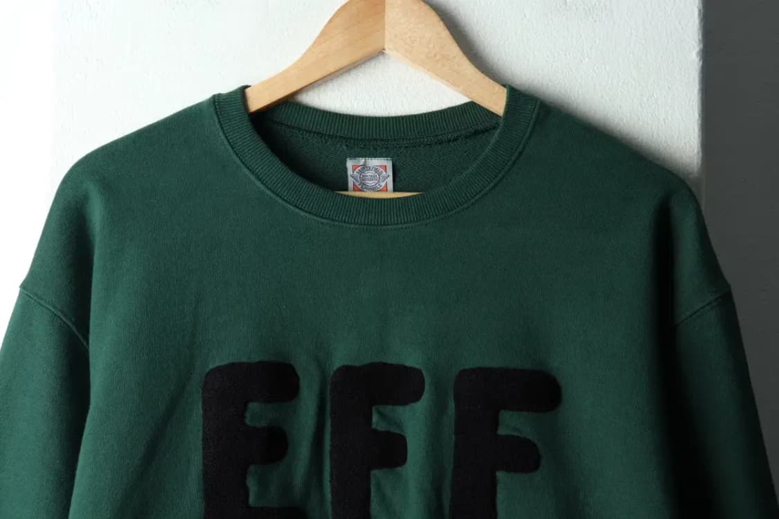 (XL) 이벳필드 맨투맨 티셔츠 그린 올드스쿨-16320 상품이미지3
